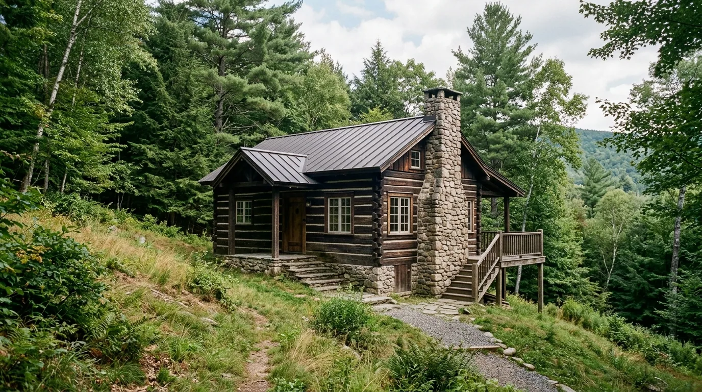 The finished result of professional log home restoration: the completed work looking clean, correct — Chattanooga, TN